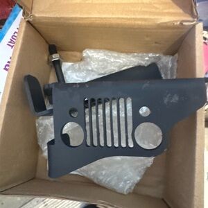 Black Metal Foot Pegs Jeep